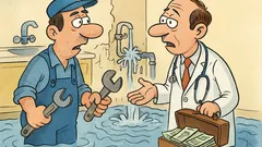 Ανέκδοτο: Σπάει σωλήνα στο σπίτι γιατρού