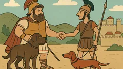 Ανέκδοτο: Ο Αγαμέμνονας προτείνει σκυλομαχία στον Έκτορα