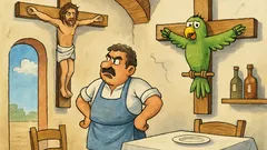 Ανέκδοτο: Ένας παπαγάλος παραγγέλνει τρεις τόνους