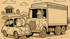 Ανέκδοτο: Το άλλο αυτοκίνητο έπεσε πάνω μου