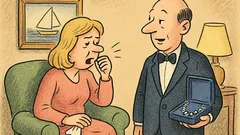 Ανέκδοτο: Η σύζυγος ενός βαθύπλουτου βήχει...