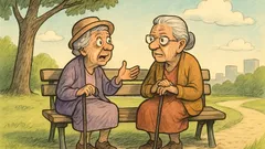 Ανέκδοτο: Δύο γριούλες συναντιούνται στο πάρκο