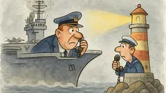 Ανέκδοτο: Αεροπλανοφόρο στην ομίχλη βλέπει φως