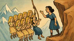 Ανέκδοτο: Σε μια απότομη πλαγιά του Έβερεστ κρέμονται