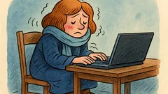 Ανέκδοτο: Πάγωσαν τα δάχτυλά μου στο πληκτρολόγιο