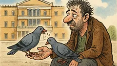 Ανέκδοτο: Κρίση είναι όταν σε ταΐζουν περιστέρια