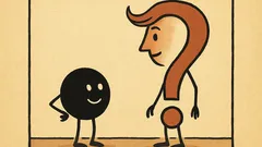 Ανέκδοτο: Τι λέει η τελεία στο ερωτηματικό;