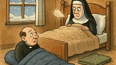 Ανέκδοτο: Ένας παπάς και μια καλόγρια σε χιονοθύελλα