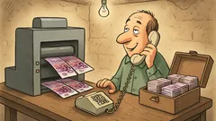 Ανέκδοτο: Δεν μπορώ τώρα, τυπώνω ευρωπεντακοσάρικα