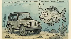 Ανέκδοτο: Τι κολυμπάει και έχει τετρακίνηση;