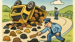 Ανέκδοτο: Ανατράπηκε φορτηγό με περούκες!