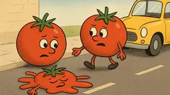 Ανέκδοτο: Δύο ντομάτες περπατούν στον δρόμο…