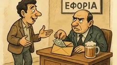 Ανέκδοτο: Συζητούν δύο φίλοι για την εφορία