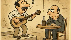 Ανέκδοτο: Μπαίνει ο τραγουδιστής στο μπαρ...