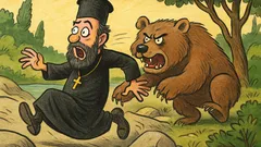 Ανέκδοτο: Ένας παπάς πάει για κυνήγι αρκούδας
