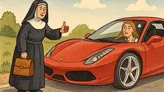 Ανέκδοτο: Μια καλόγρια κάνει ωτοστόπ για το σπίτι