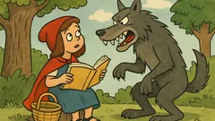 Ανέκδοτο: Ο κακός λύκος λέει στην Κοκκινοσκουφίτσα...