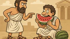 Ανέκδοτο: Έλα, που δεν κατάλαβες, φάε καρπούζι