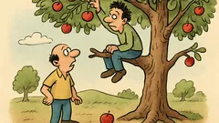 Ανέκδοτο: Ένας τρελός πάνω σε ένα δέντρο...