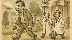 Ανέκδοτο: Περπατά ένας τύπος στο Πανεπιστήμιο...