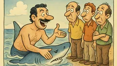 Ανέκδοτο: Κολυμπούσα κι μου επιτέθηκε σκυλόψαρο