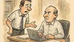 Ανέκδοτο: Δυο τύποι στο γραφείο, σκουλαρίκι…