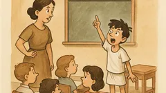 Ανέκδοτο: Η δασκάλα ζητά ιστορία για βουνά