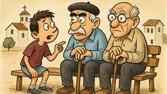 Ανέκδοτο: Όταν βαριέμαι στο χωριό, ρωτάω παππούδες