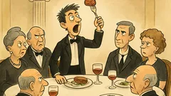 Ανέκδοτο: Ένας ενοχλητικός νεαρός στο δείπνο