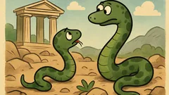 Ανέκδοτο: Ένα φιδάκι ρωτάει τη μάνα του