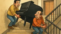 Ανέκδοτο: Δύο φίλοι κουβαλούν πιάνο στον 30ό