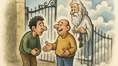 Ανέκδοτο: Δύο φίλοι συζητούν για τον Παράδεισο