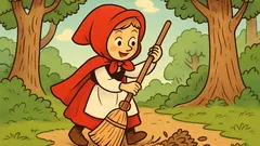 Ανέκδοτο: Τι είναι κόκκινο και σκουπίζει στο δάσος;