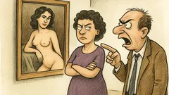 Ανέκδοτο: Είδε πίνακα με τη γυναίκα του…