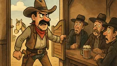 Ανέκδοτο: Ένας καουμπόης μπαίνει σε σαλούν...