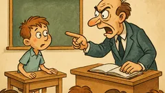 Ανέκδοτο: Ο δάσκαλος στον Γιωργάκη: «Βαδίζω...»