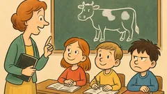 Ανέκδοτο: Η δασκάλα ρωτά τι δίνει η αγελάδα